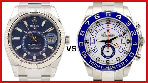 rolex sky dweller vs yachtmaster 2|Rolex yachtmaster dial chart.